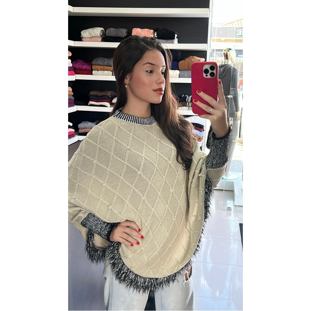 Poncho Jade - Areia