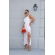 Vestido com Fenda - Branco