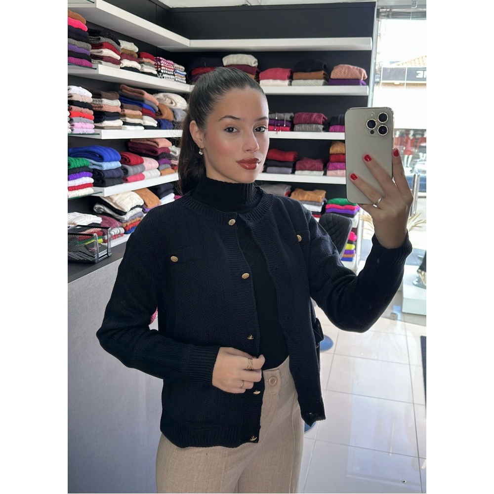 Casaco Livia - Preto