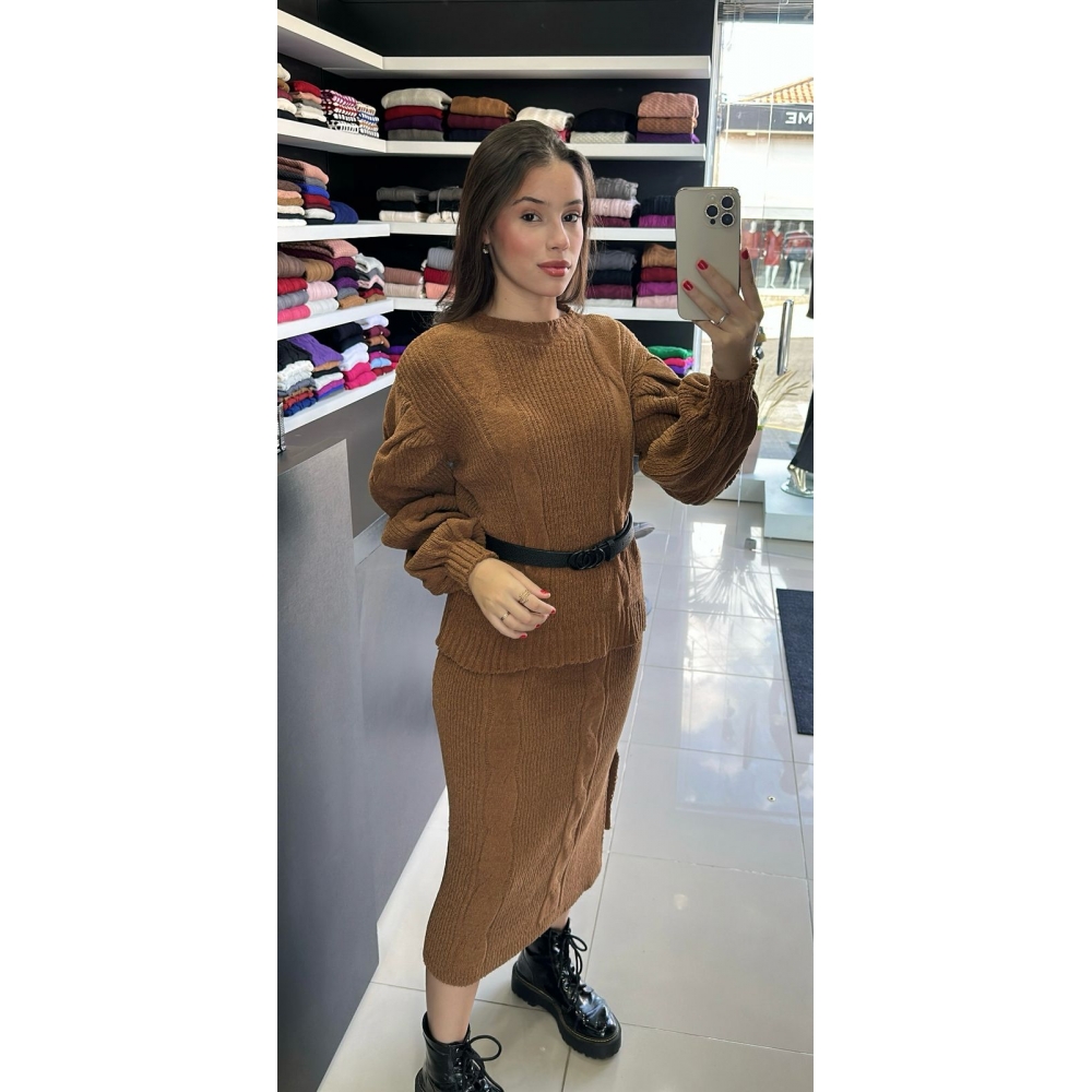Conjunto Larissa - Couro