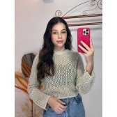 Cropped Lurex - Areia