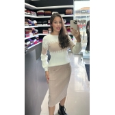 Conjunto Isabela - Branco com Areia