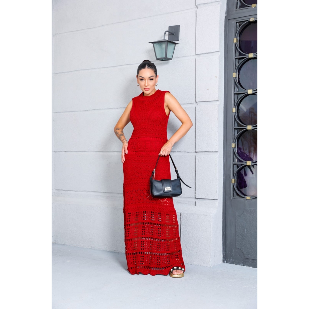 Vestido Andressa - Vermelho Queimado