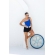 Cropped modal Alça Trança - Azul Bic