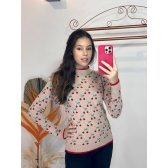 Blusa Cereja Modal - Bege