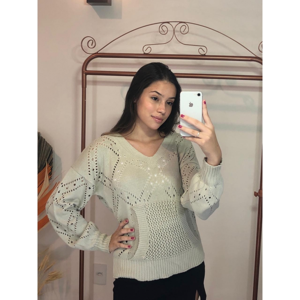 Blusa Canguru - Areia