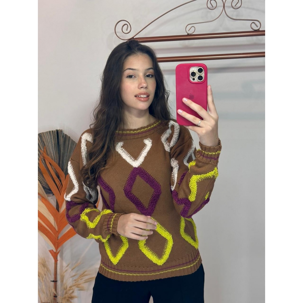 Blusa Sofia - Couro