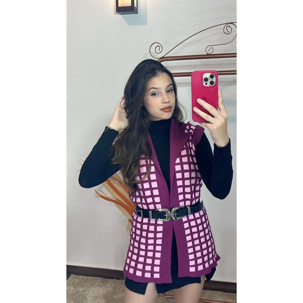 Colete no Modal - Pink Dalia