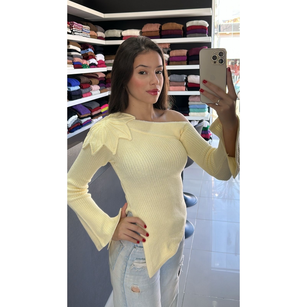 Blusa Dalia - Amarelo Manteiga