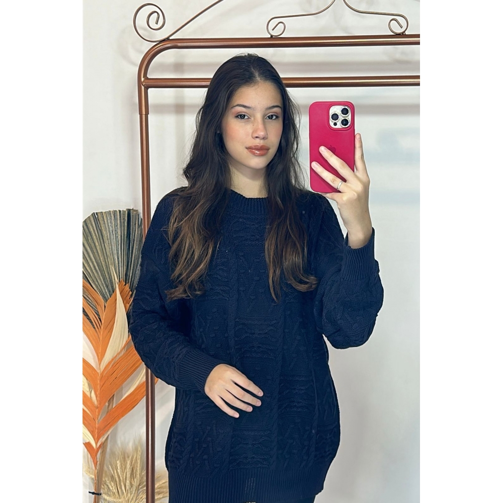 Blusa Patrícia - Azul Marinho