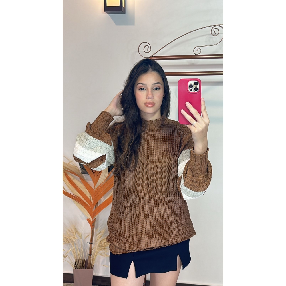 Blusa Daiane - Couro