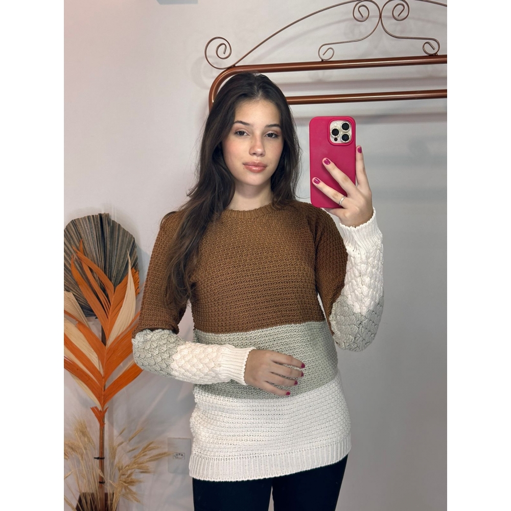 Blusa Emanuela - Couro