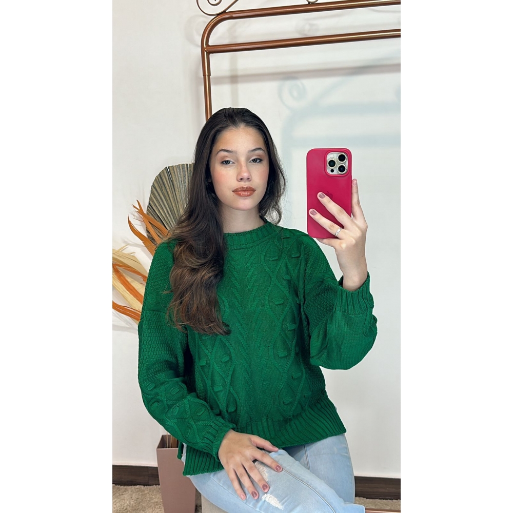 Blusa Nayara - Verde Bandeira
