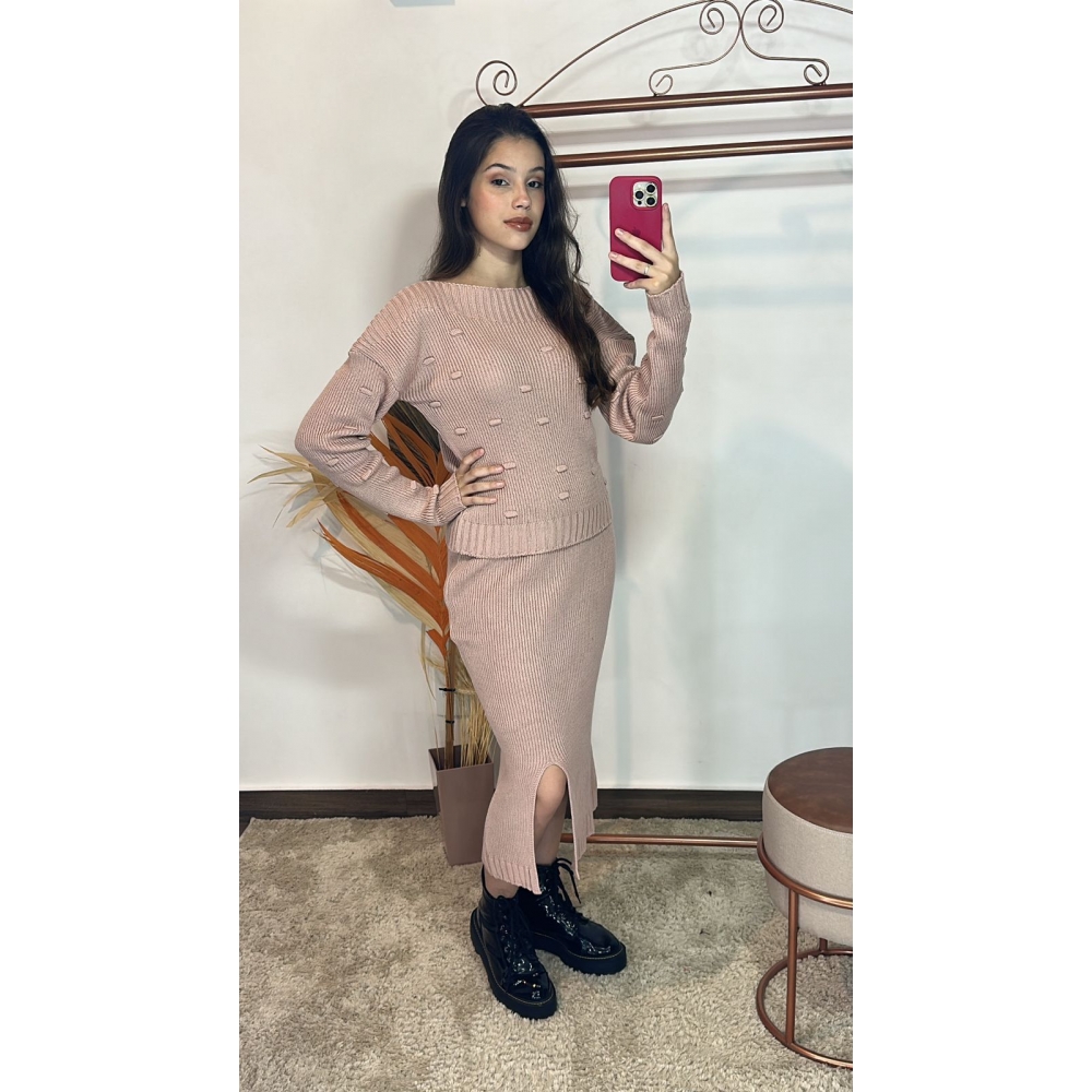 Conjunto Giovana - Rosa Prata